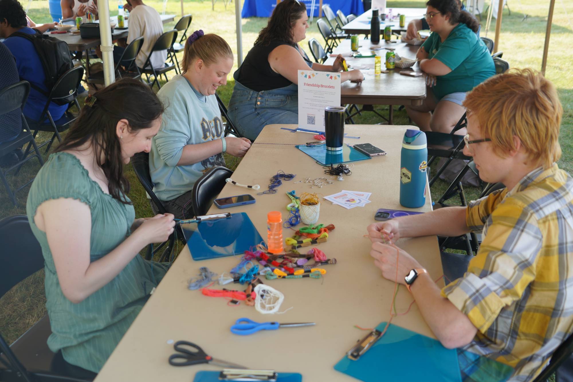 Making friendship bracelets